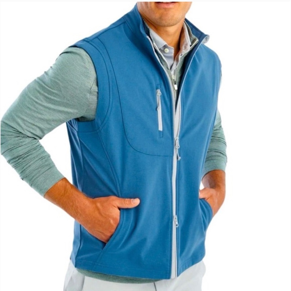 Johnnie-O Knockdown Prep-Formance Wind Vest Liberty Blue Men’s size Medium